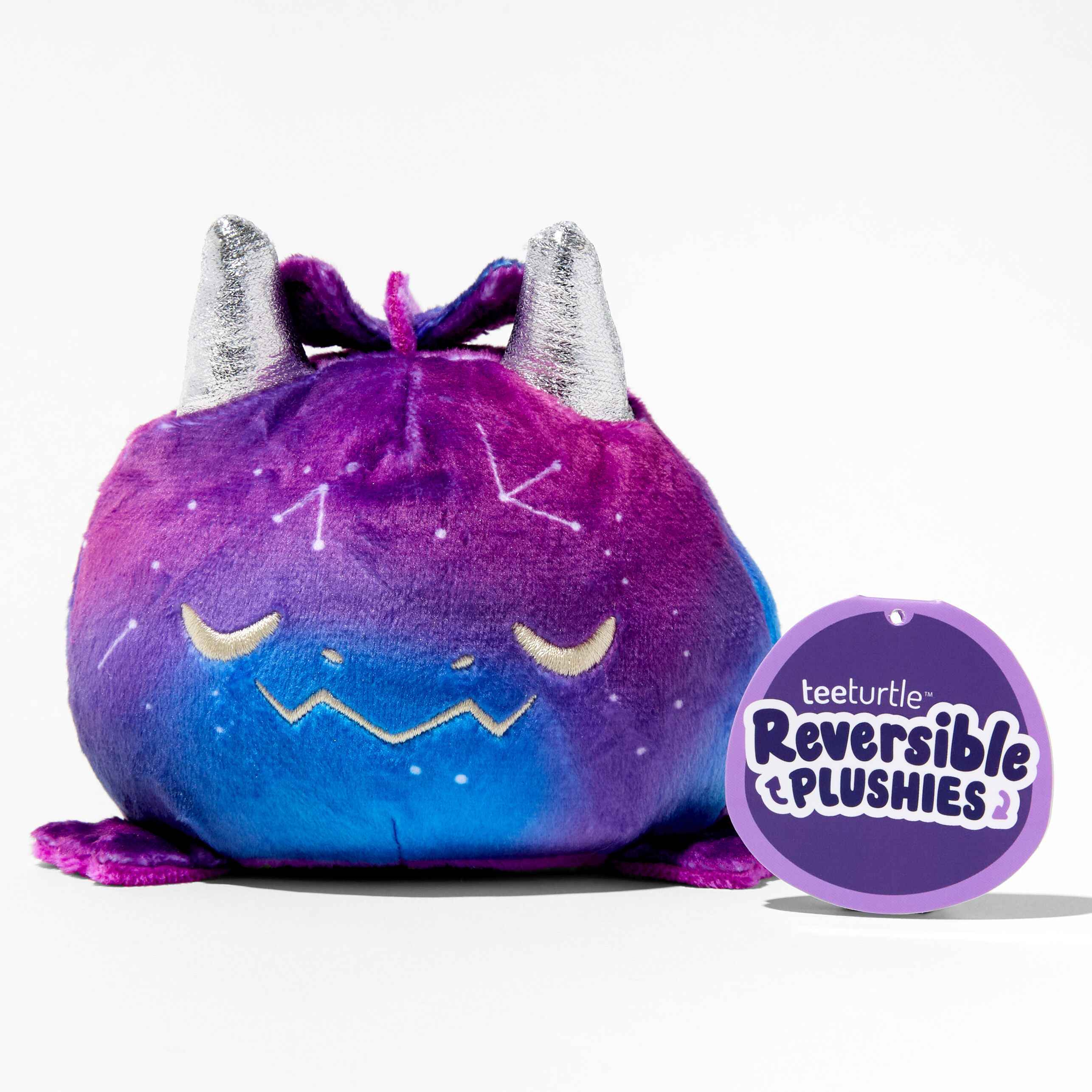 TeeTurtle Reversible Plushies Galaxy Dragon