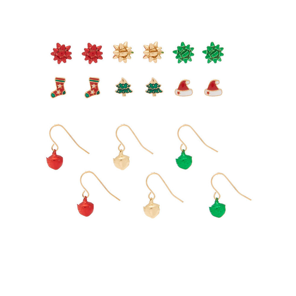 Christmas top earrings claire's