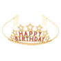 Claire&#39;s Club Gold Happy Birthday Tiara,