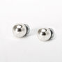 Clous d&rsquo;oreilles aimant&eacute;s de formes vari&eacute;es en zircon cubique d&rsquo;imitation couleur argent&eacute;e - Lot de 3,