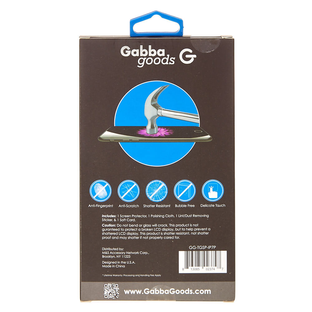 Gabba Goods® Tempered Glass Screen Protector - For iPhone 6/7 Plus,