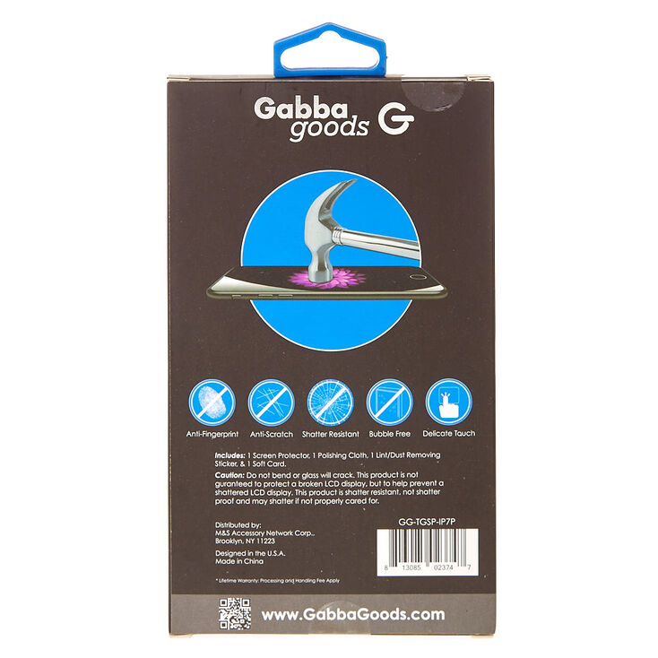 Gabba Goods&reg; Tempered Glass Screen Protector - For iPhone 6/7 Plus,