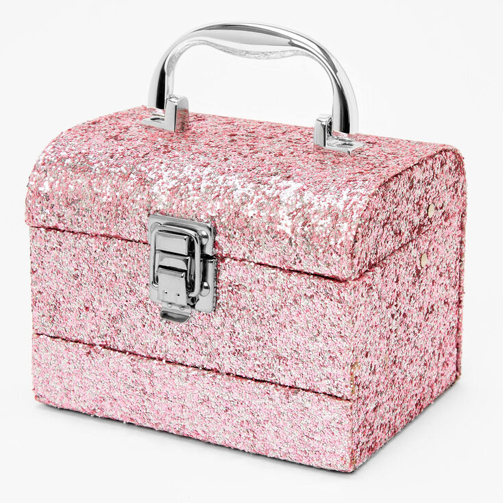 Claire&#39;s Club Pink Glitter Mini Makeup Set Mega Case,