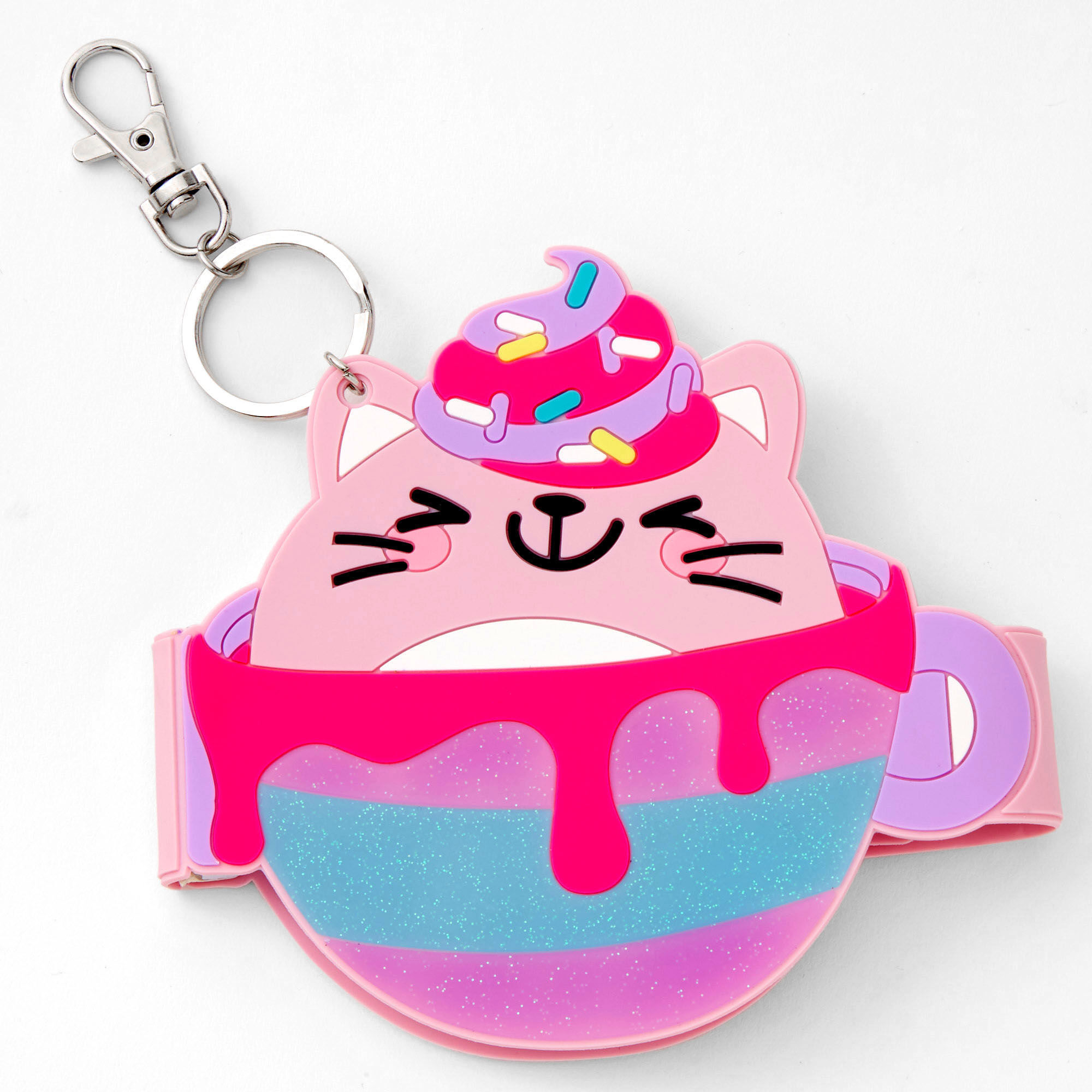 Porte-clés bloc-notes cupcake chaton,