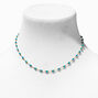 C LUXE by Claire&#39;s 18k Yellow Gold Plated Turquoise Beaded Necklace,