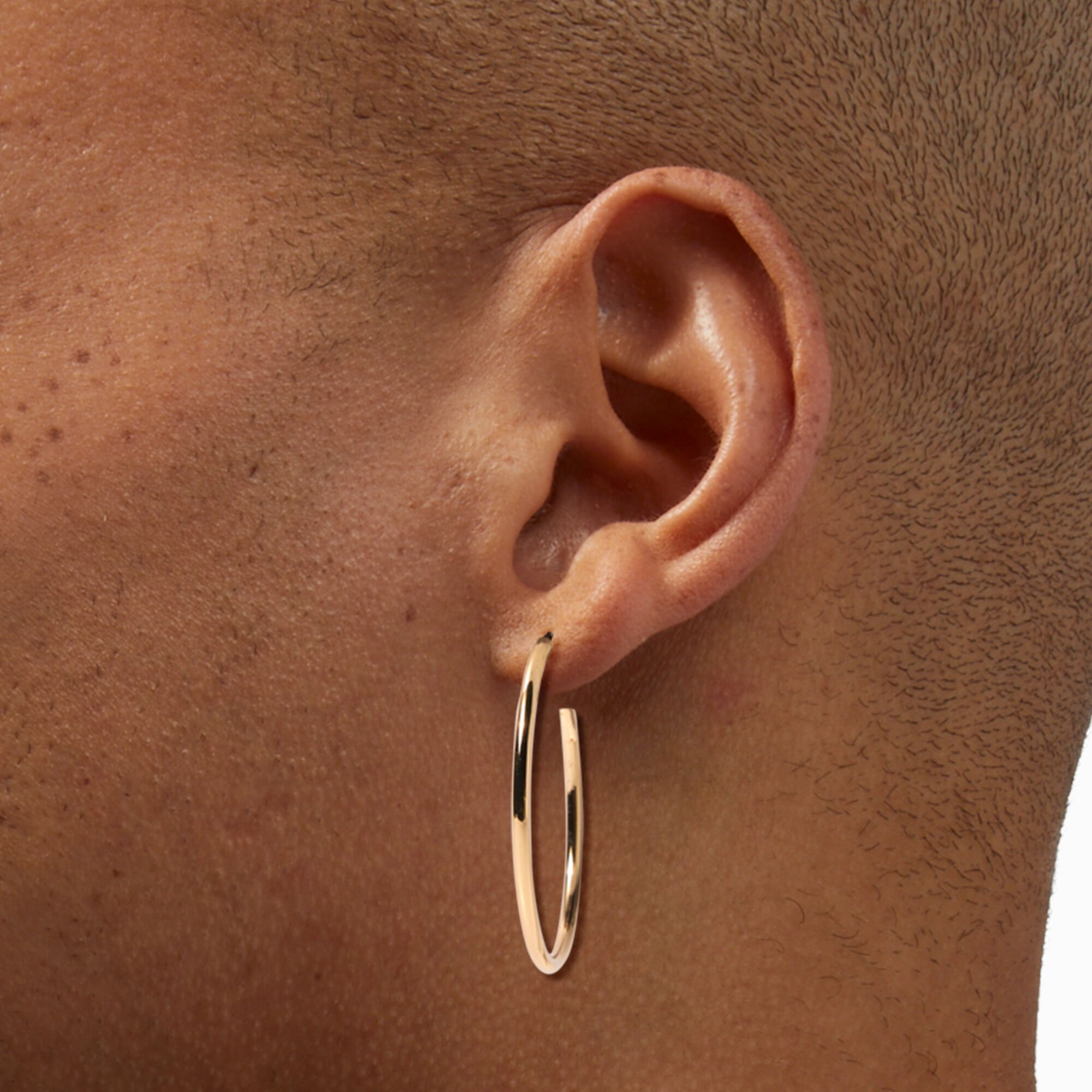 Gold-tone 40mm Hoop Earrings