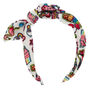 Rainbow Emoji Knotted Bow Headband,