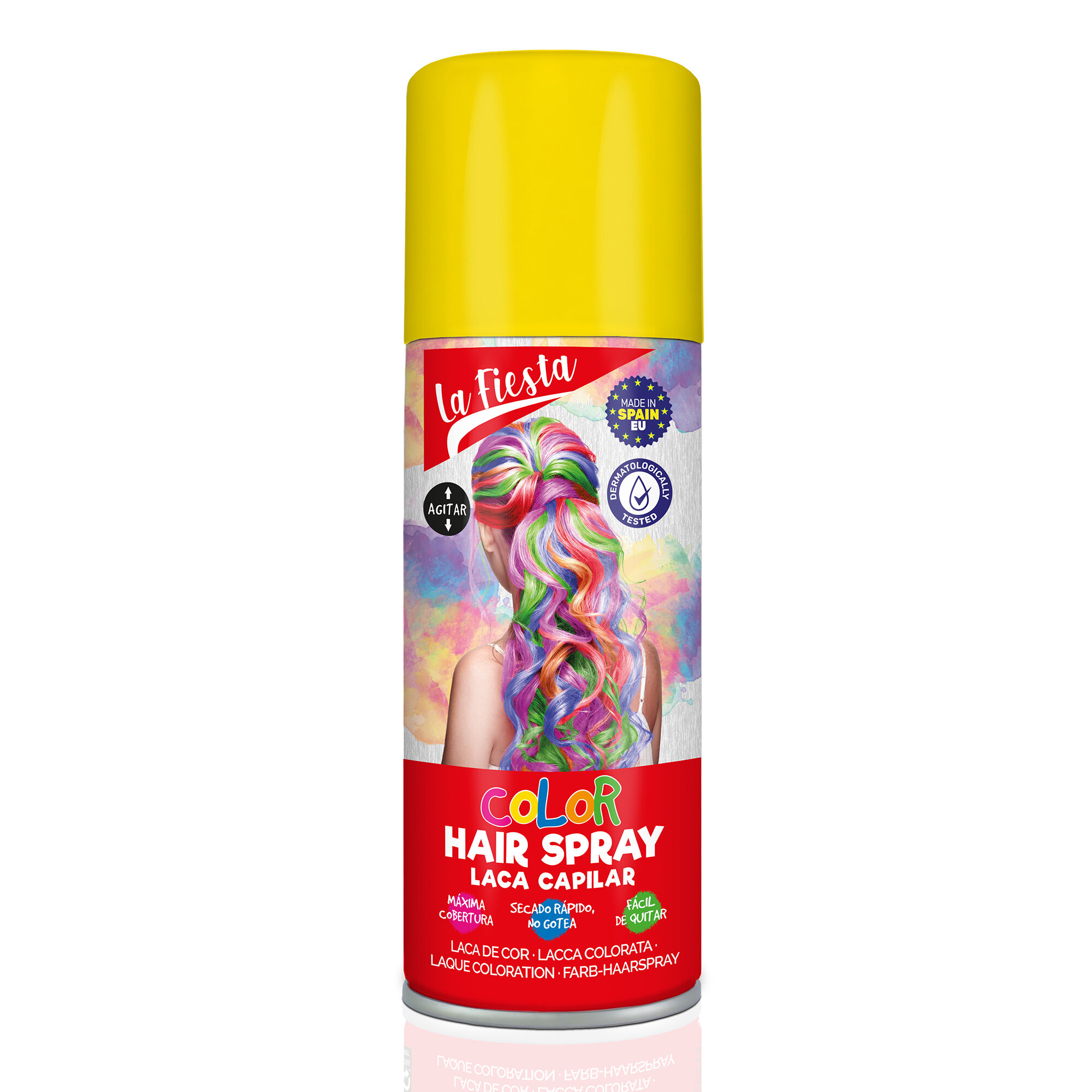 View Claires La Fiesta Color Hair Spray Yellow information