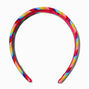 Rainbow Stripe Glitter Headband,