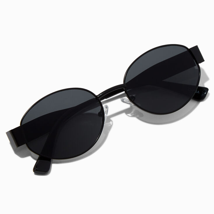 Black Oval Sunglasses,