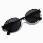Black Oval Sunglasses,