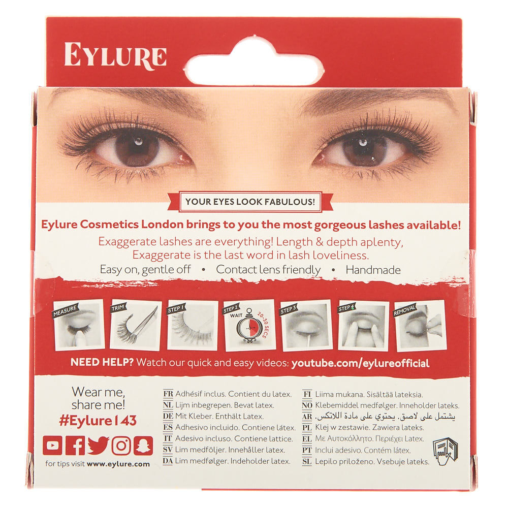 Eylure No. 143 Exaggerate False Lashes,