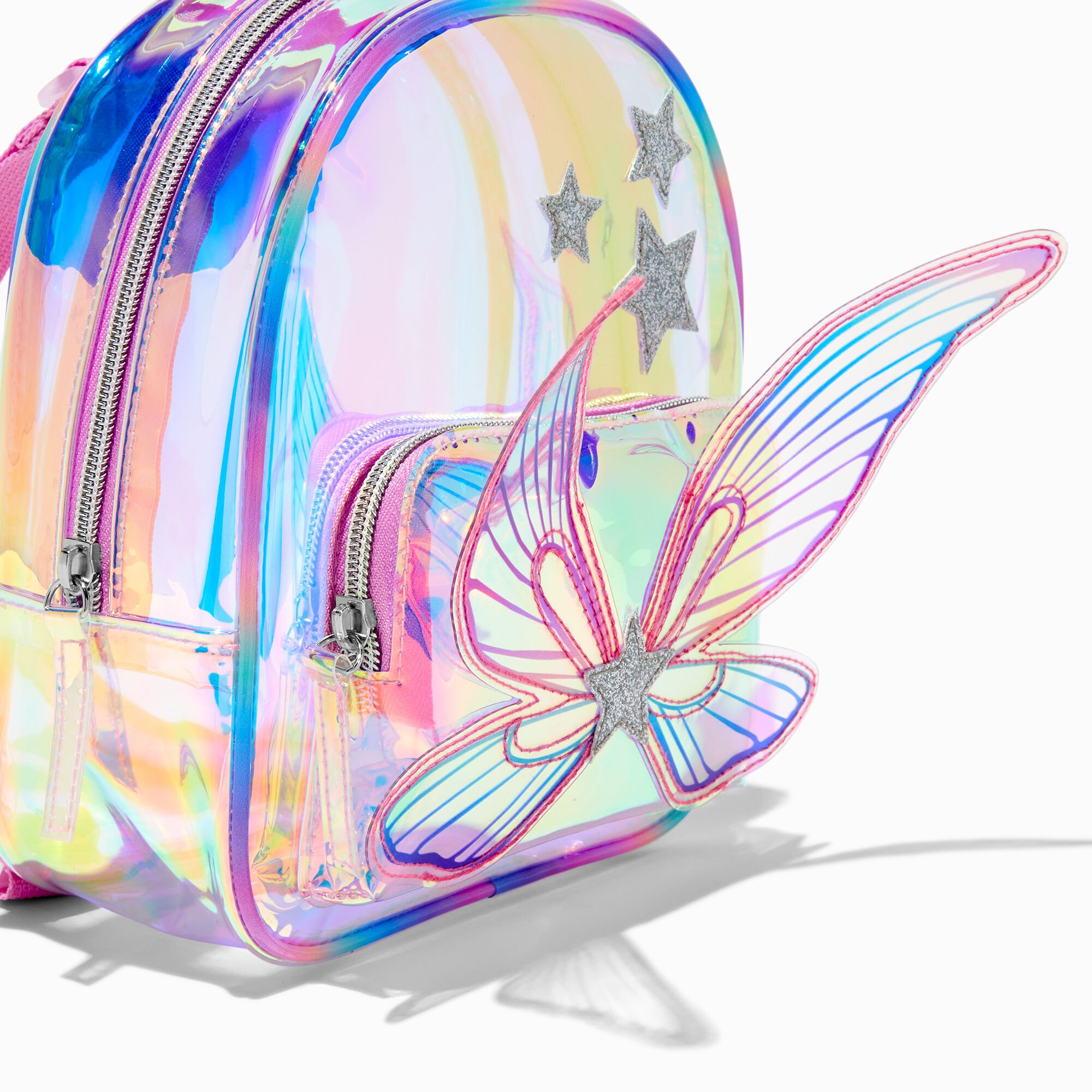 Claire's Club Iridescent Butterfly Backpack,