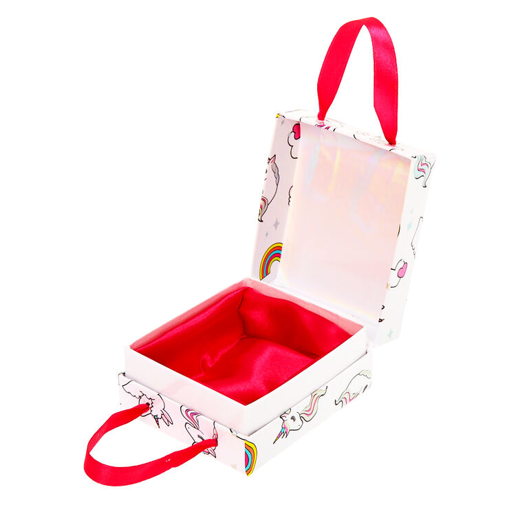 Medium Miss Glitter the Unicorn Gift Box - White,