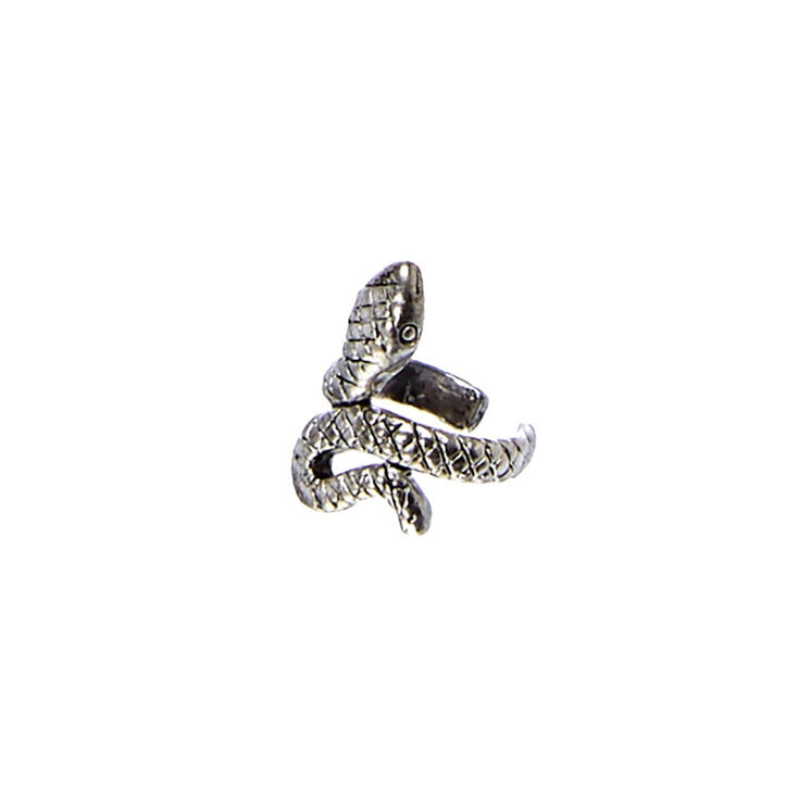 Claire's Bijou d'oreille serpent fini couleur argenté vieilli