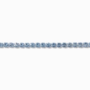 Light Blue Crystal Cupchain Choker Necklace,