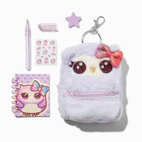 Purple Owl 4&#39;&#39; Backpack Stationery Set,