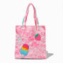 Claire&#39;s Club Ice Cream Pink Tie Dye Tote Bag,