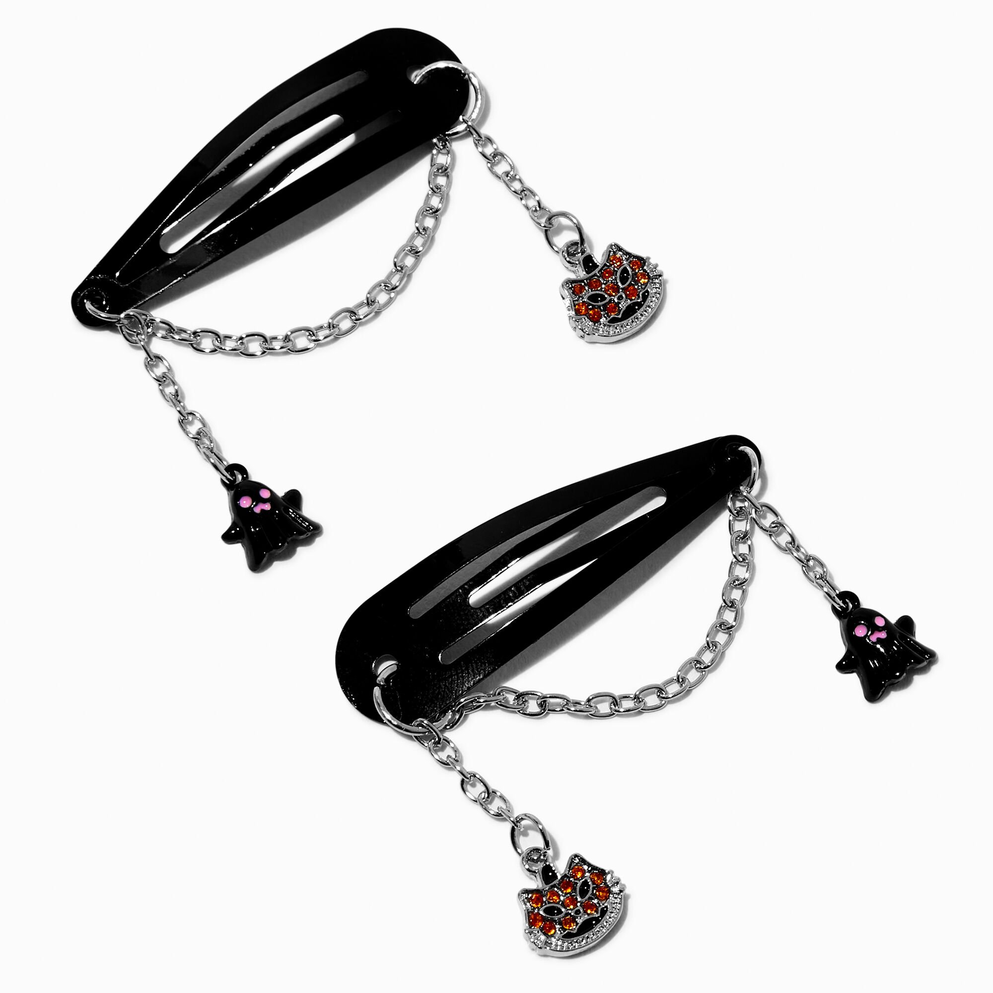 Halloween Charm Dangler Snap Hair Clips - 2 Pack,
