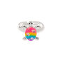 Silver Rainbow Turtle Ring,