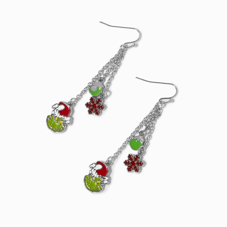 Pendantes &agrave; cha&icirc;ne 5&nbsp;cm couleur argent&eacute;e Le Grinch P&egrave;re No&euml;l Dr. Seuss&trade;,