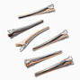 Nude/Brown Mixed Hair Styling Clips - 6 Pack,