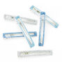 Blue & Silver Glitter Hair Clips - 6 Pack,