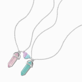 Best Friends Glow In the Dark Mystical Gems Pendant Necklaces - 2 Pack,