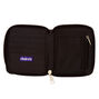 Mini porte-monnaie &agrave; zip motif c&oelig;ur matelass&eacute; - Noir,