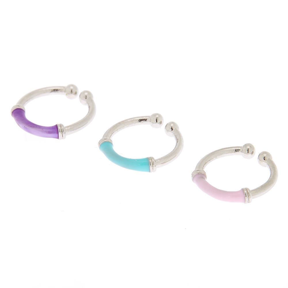Claire's fake hoop earrings clearance