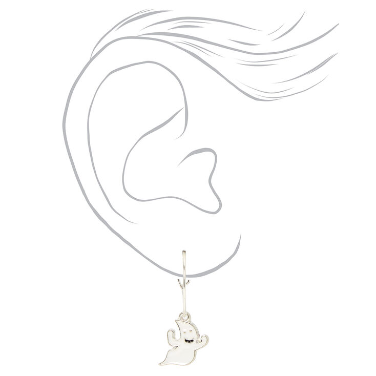 Silver Halloween Stud &amp; Hoop Earrings - 6 Pack,