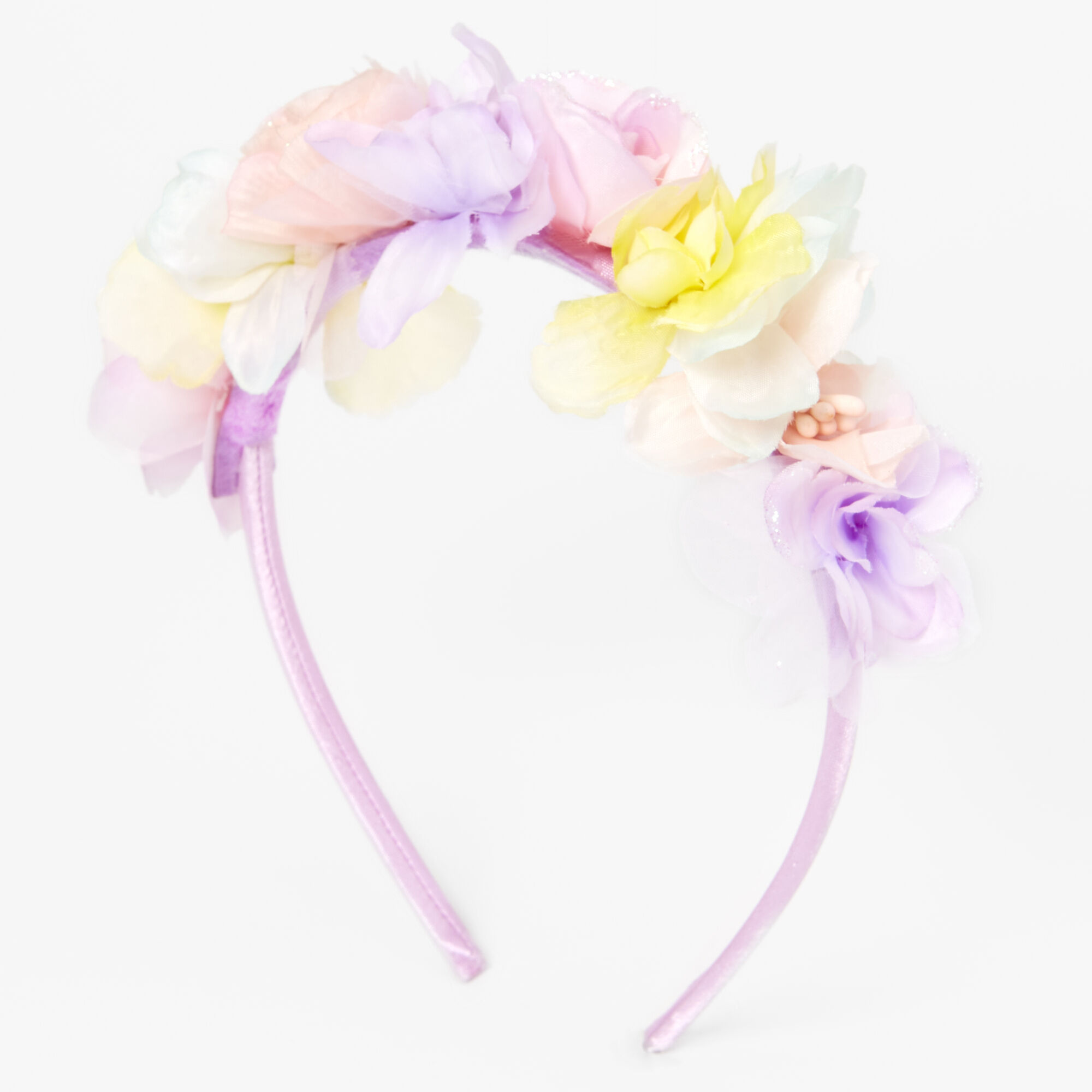 Claire's Club Pastel Purple Floral Headband,