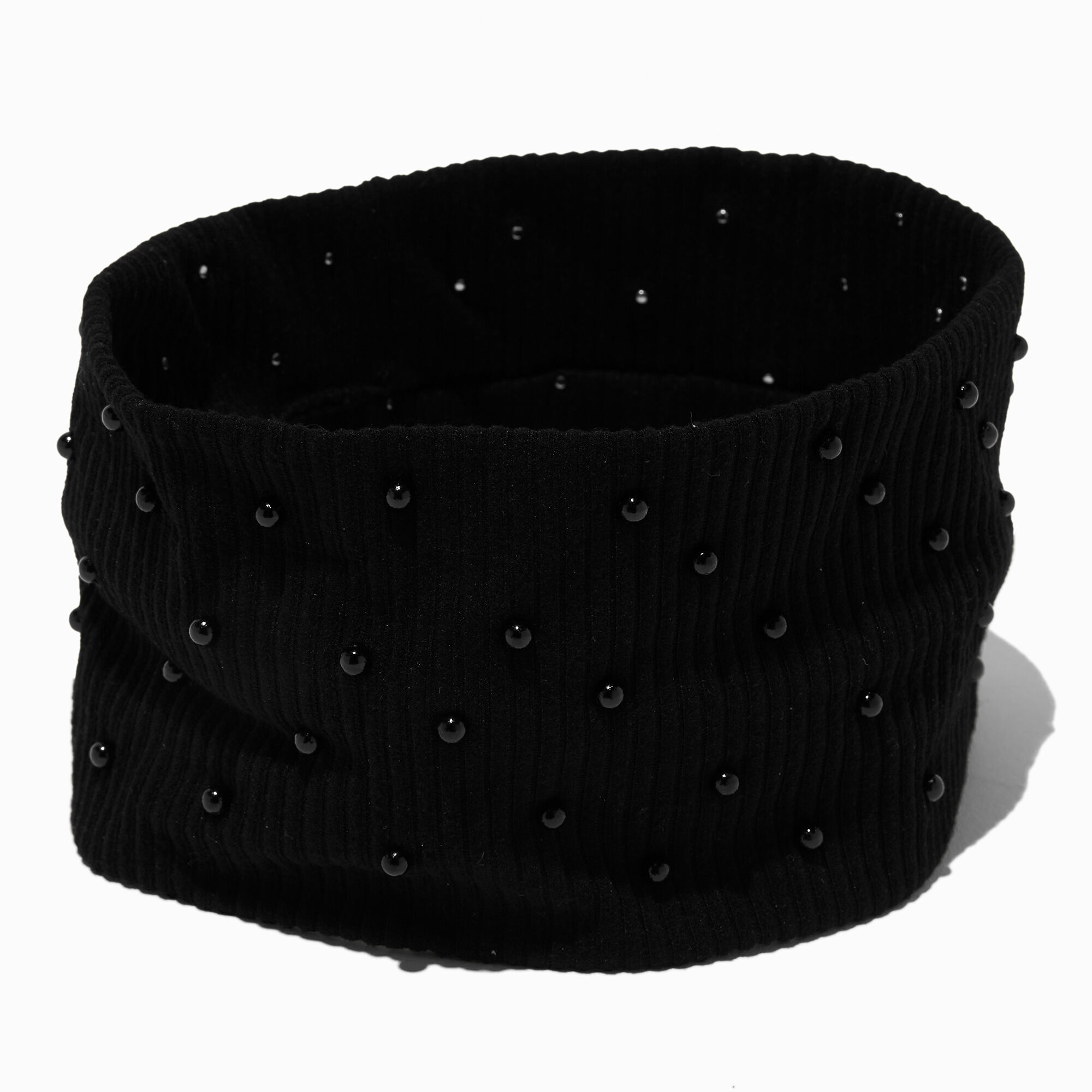 Black Pearl Sweater Knit Headwrap ,