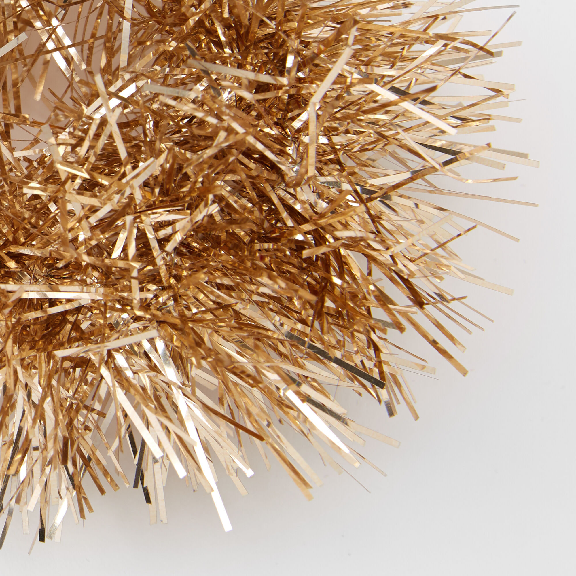 Medium Tinsel Hair Scrunchie - Gold,