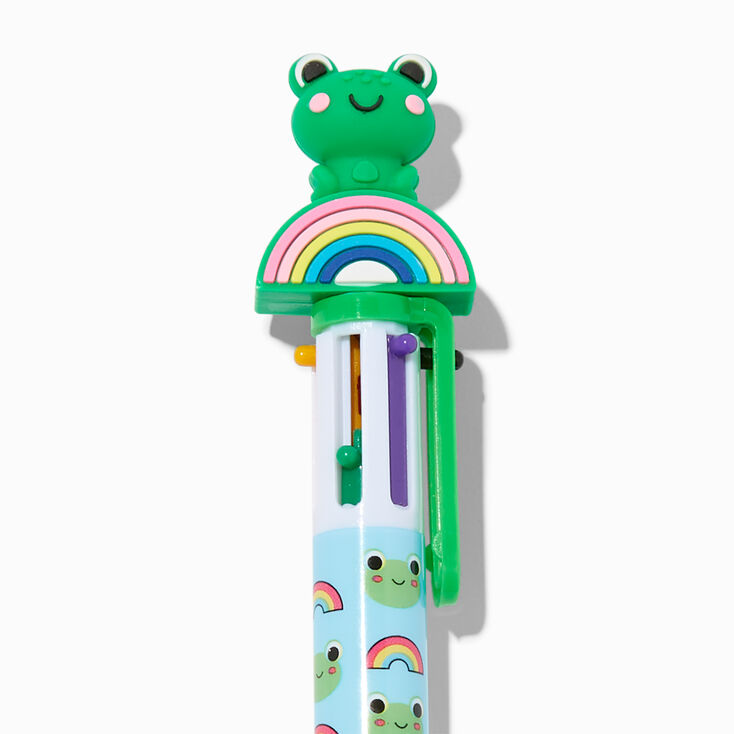 Green Frog Rainbow Multicolored Pen,