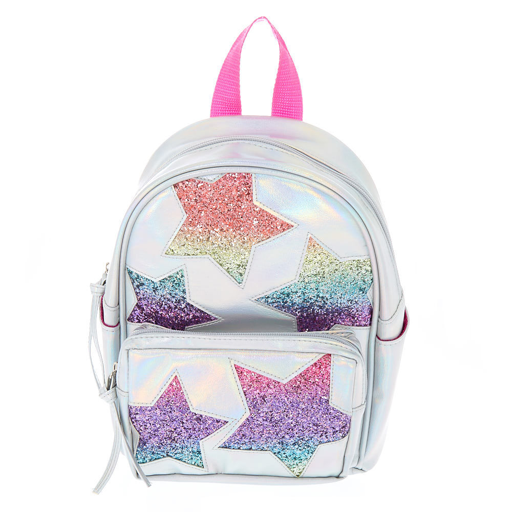 Rainbow glitter backpack discount