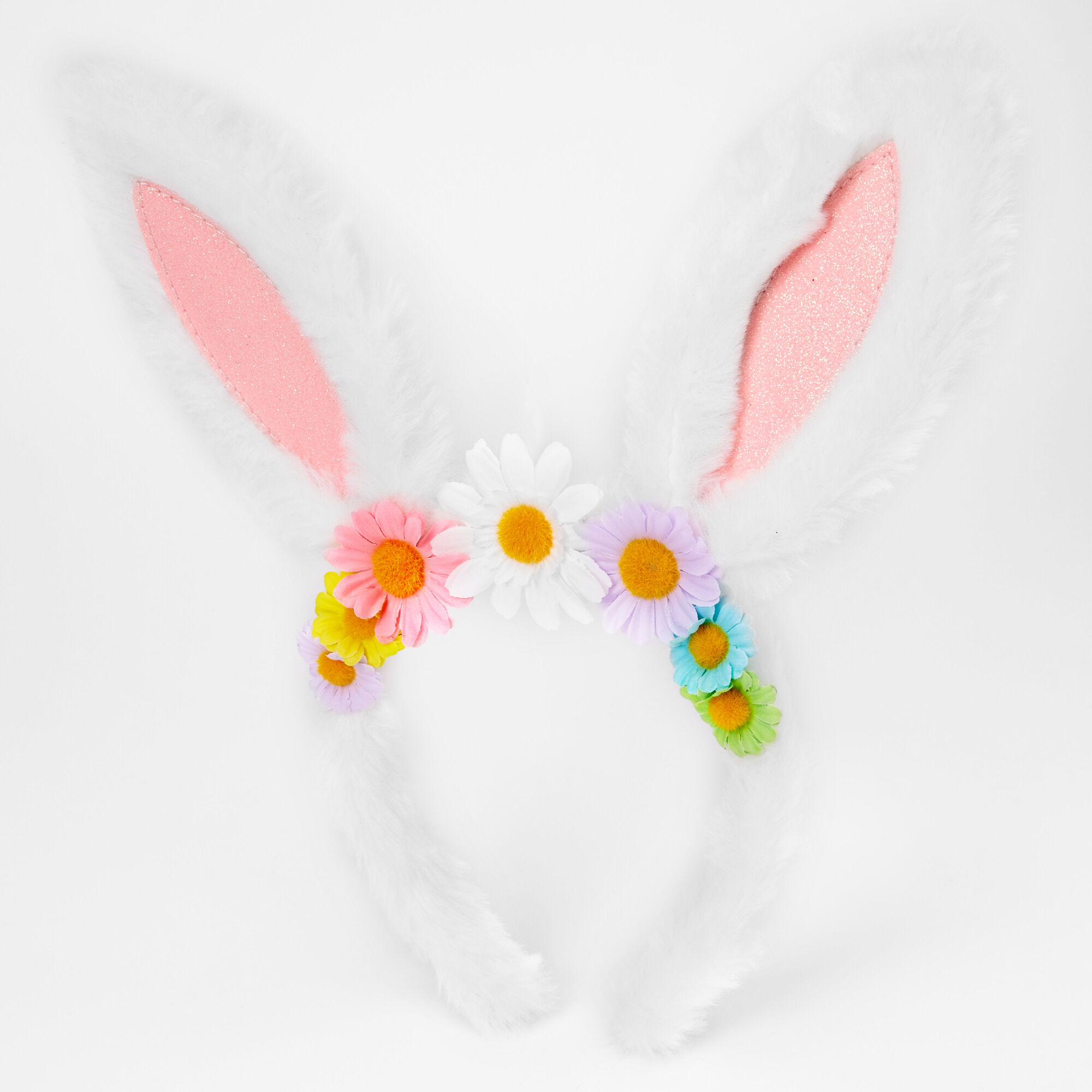 Floral Easter Bunny Ears Headband,