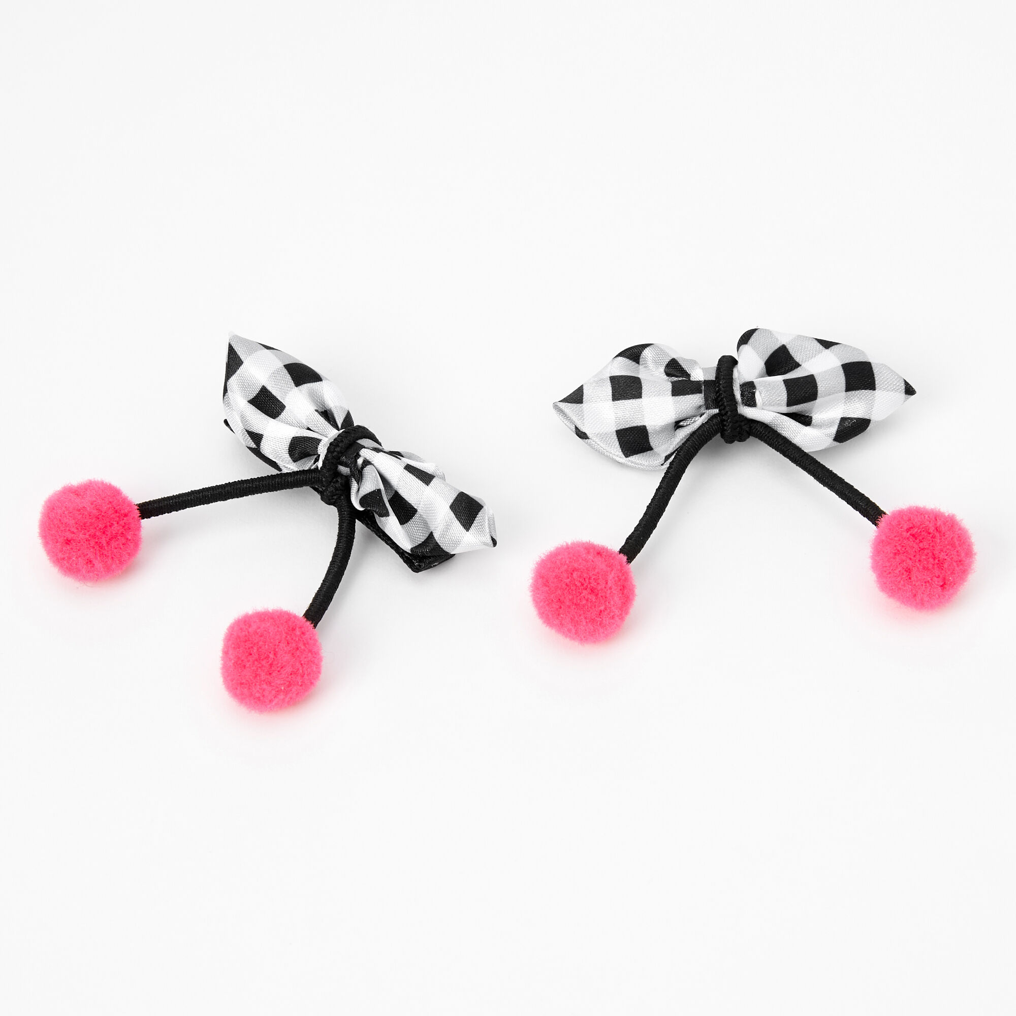 Claire's Club Pink Cherries Bow Hair Clips - 2 Pack,