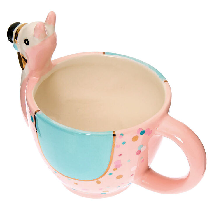 Mug lama en c&eacute;ramique couleur pastel,