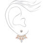 Blush Front &amp; Back Earrings,