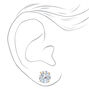 C LUXE by Claire&#39;s 18k Yellow Gold Plated Cubic Zirconia 10MM Round Stud Earrings,