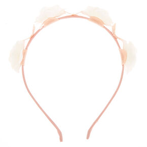 Flower &amp; Butterfly Headband - Ivory,