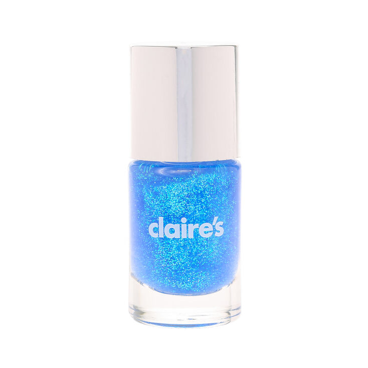Blue Sparkle Glitter Nail Polish,