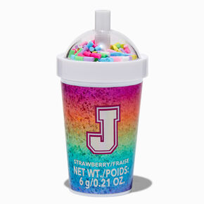 Initial Shaker Cup Flavored Lip Balm - J,