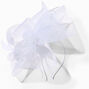 White Feather Swirl Fascinator Headband,