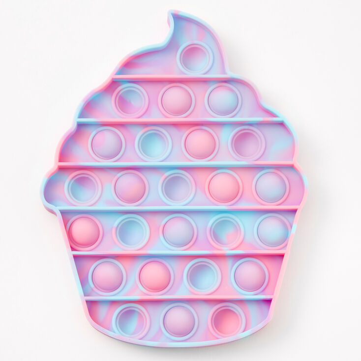 Pop Poppers Marble Cupcake Fidget Toy Pink Claire S Us