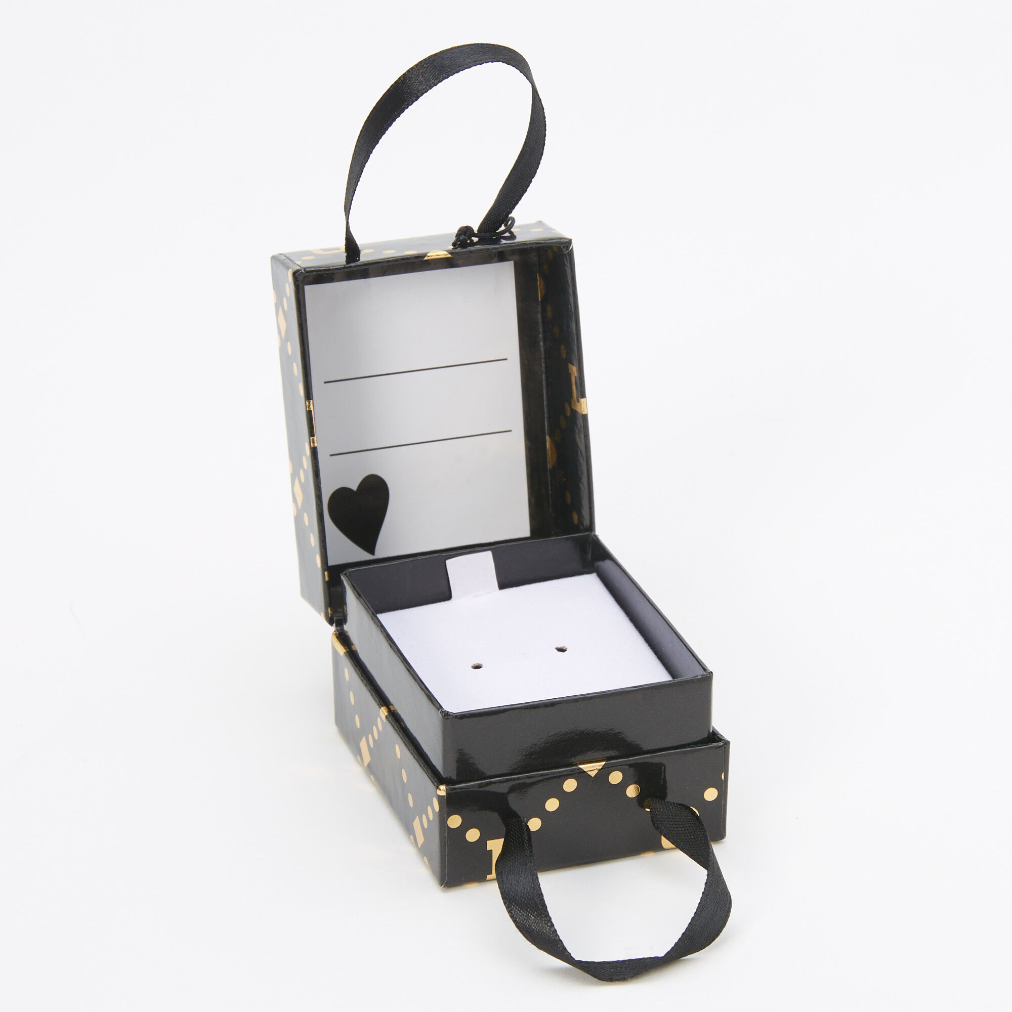 Petite boîte cadeau « Love » noire,
