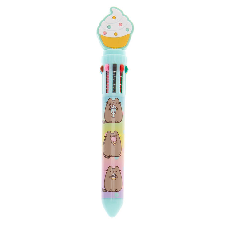 Stylo 10&nbsp;couleurs effet d&eacute;grad&eacute; Pusheen&reg; &ndash; Turquoise,