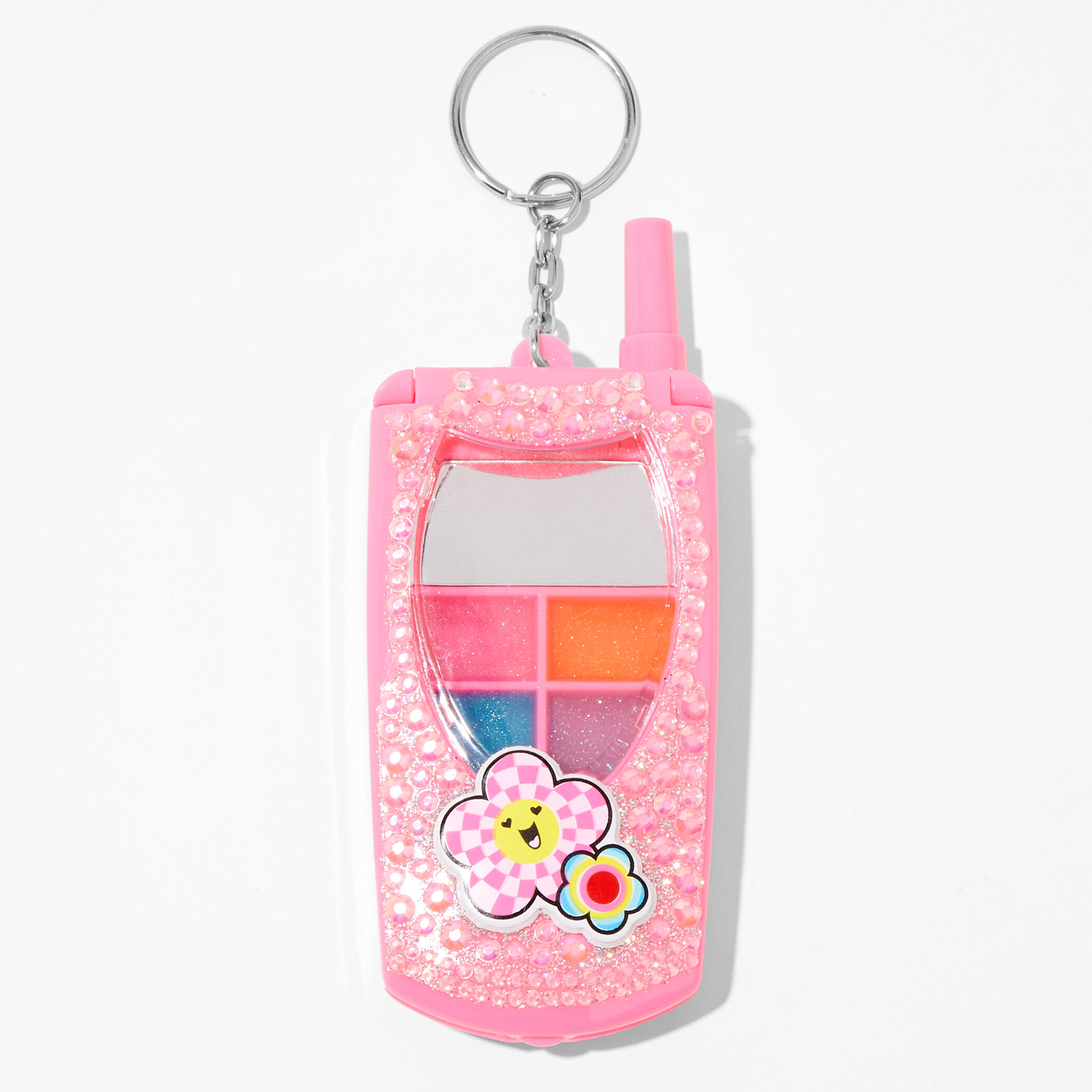 Checkered Daisy Flip Phone Bling Lip Gloss Set,