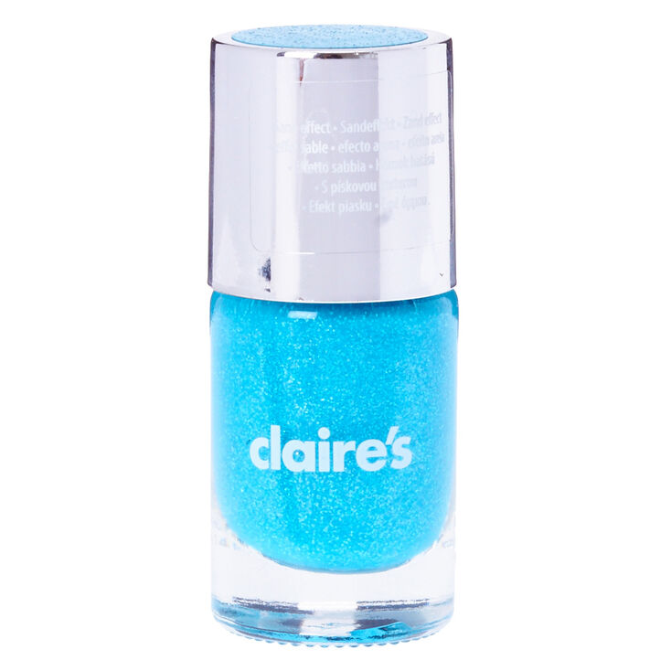 Vernis &agrave; ongles sabl&eacute; bleu,